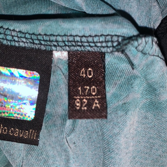 Roberto Cavalli silk blend feather print top - Picture 12 of 12